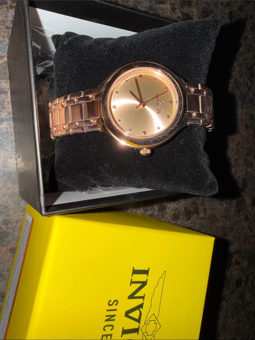 Invicta Rose Gold Tone Bracelet Watch
